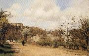 Camille Pissarro Spring in Louveciennes oil